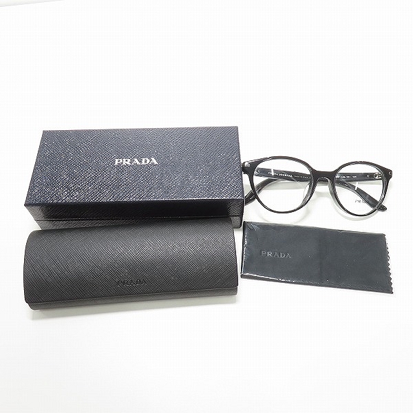 実際に弊社で買取させて頂いた(1)PRADA JOURNAL/プラダ ジャーナル メガネフレーム アイウェア VPR07T-F ブラックの画像 9枚目