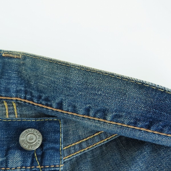 実際に弊社で買取させて頂いた(2)SUGAR CANE/シュガーケーン  デニム ハーフパンツ SC51201H1/36の画像 7枚目