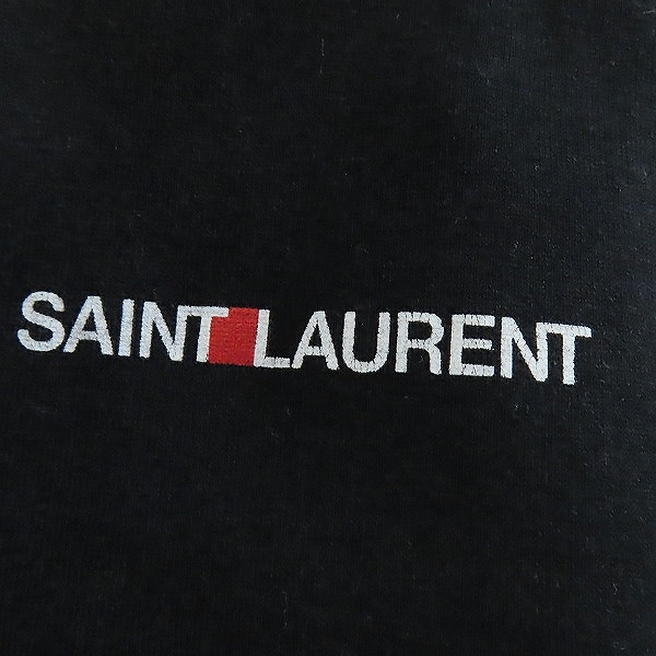 実際に弊社で買取させて頂いた【JPタグ】Saint laurent paris/サンローランパリ ミニロゴ 半袖 Tシャツ/カットソー ブラック/黒 464572 YB2DQ/Sの画像 6枚目