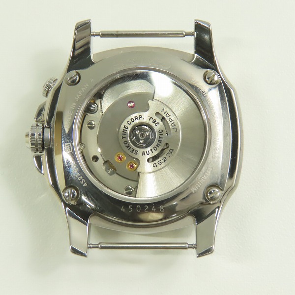 実際に弊社で買取させて頂いたSEIKO/セイコー BRIGHTZ/ブライツ レトログラード  琺瑯文字盤 自動巻き チタンケース シースルーバック  SAGN007の画像 2枚目