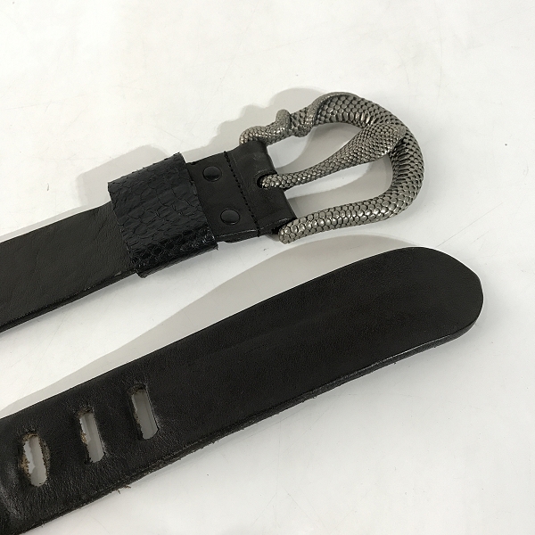 実際に弊社で買取させて頂いたIF SIX WAS NINE/イフシックスワズナイン COBRA BELT-2 コブラバックル レザーベルトの画像 1枚目