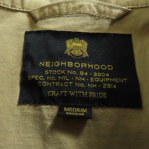 実際に弊社で買取させて頂いたNEIGHBORHOOD/ネイバーフッド ミリタリージャケット 171SPNH-JKM05/Mの画像 2枚目