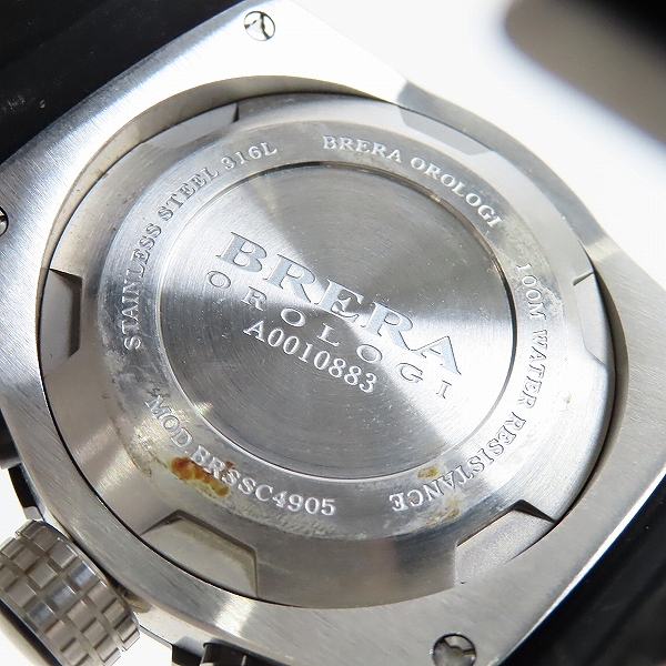 実際に弊社で買取させて頂いたBRERA OROLOGI/ブレラ オロロジ 腕時計 スーパースポルティーボ クォーツ/BRSSC4905【動作未確認】の画像 3枚目
