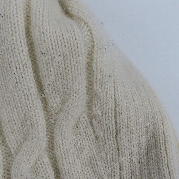 実際に弊社で買取させて頂いたDunhill/ダンヒル カシミヤ100% ケーブル編みクルーネックニット/Lの画像 5枚目