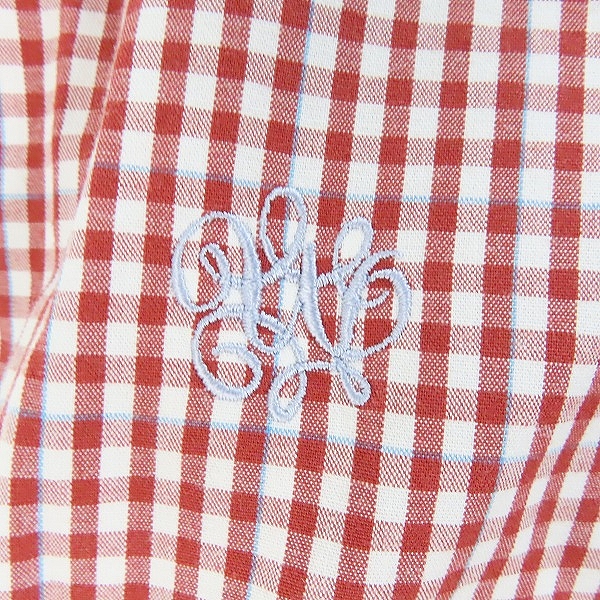 実際に弊社で買取させて頂いたWTAPS/ダブルタップス ROKUDENASHI ギンガムチェック 刺繍シャツ 102GWDT-SHM04/Mの画像 5枚目