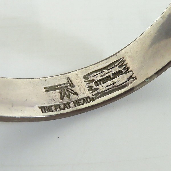 実際に弊社で買取させて頂いたTHE FLAT HEAD/フラットヘッド シルバーバングル ターコイズの画像 6枚目