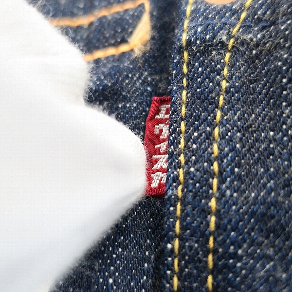 実際に弊社で買取させて頂いたEVISU/エヴィス 新恵美寿神頭 デニムジャケット Lot.1008/42の画像 6枚目