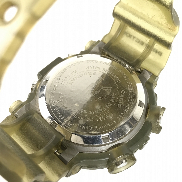 実際に弊社で買取させて頂いたG-SHOCK/G-ショック FROGMAN/フロッグマン '99 Master of G DW-8200MSU-8Tの画像 3枚目