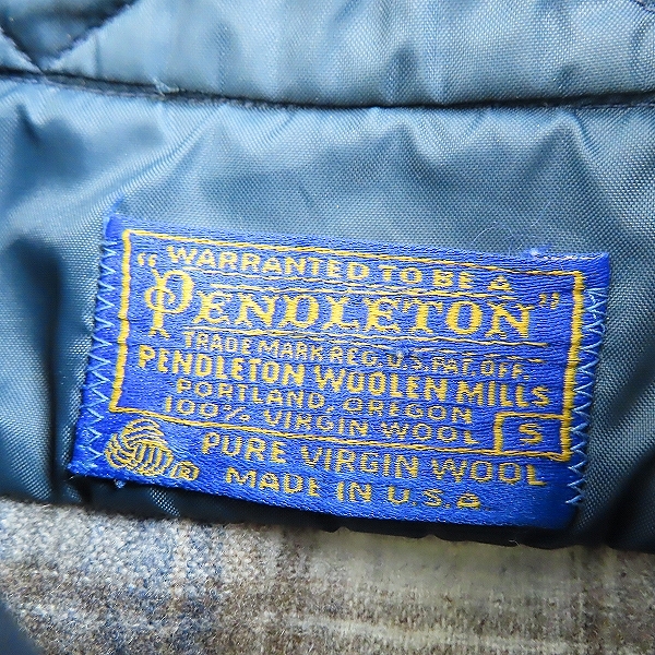 実際に弊社で買取させて頂いたPENDLETON/ペンドルトン ウール チェック フランネルシャツ 長袖シャツ/Sの画像 2枚目
