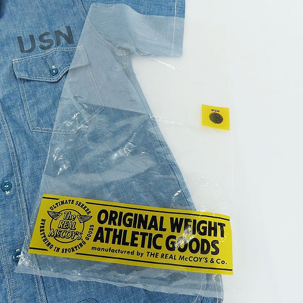 実際に弊社で買取させて頂いたThe REAL MCCOY'S/リアルマッコイズ USN シャンブレー シャツ/14の画像 9枚目