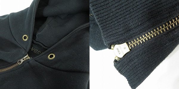 実際に弊社で買取させて頂いたGUESS WERKS/ゲス ワークス Stanley Guess/スタンリーゲス FUCK THEM バックスタッズ ダブルジップパーカー Mの画像 8枚目