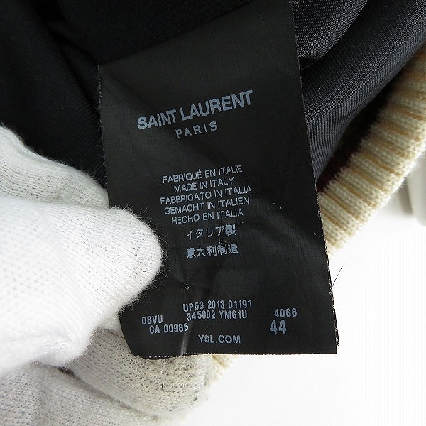 実際に弊社で買取させて頂いたSAINT LAURENT/サンローラン 14SS エディ期 スカジャン 345802 YM61U/44の画像 3枚目