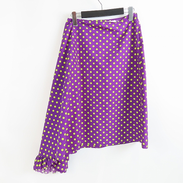 実際に弊社で買取させて頂いたJUNYA WATANABE COMME des GARCONS/ジュンヤワタナベコムデギャルソン アシンメトリー ドット柄 スカート JS-10015M /M