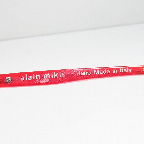 実際に弊社で買取させて頂いたalain mikli/アランミクリ ハーフリム アイウェア/メガネフレーム A02022-E639の画像 6枚目