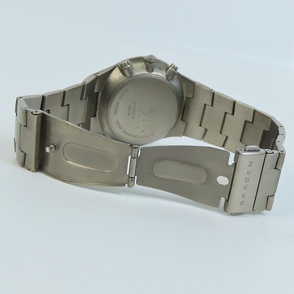 実際に弊社で買取させて頂いたSKAGEN/スカーゲン クロノグラフ クオーツ腕時計 SKW6076の画像 3枚目