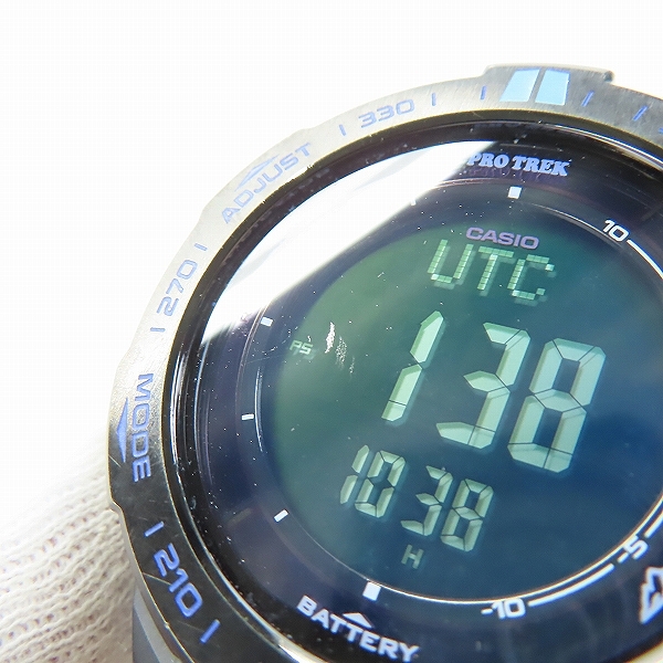 実際に弊社で買取させて頂いたCASIO/カシオ PROTREK/プロトレック トリプルセンサーVer.3 PRW-3100Y-1JFの画像 5枚目