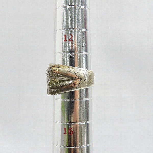 実際に弊社で買取させて頂いたUNDERCOVER/アンダーカバー SV925 ダイヤ ボーン リング/13.5-15号の画像 8枚目