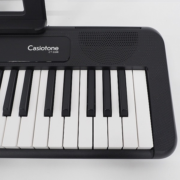 実際に弊社で買取させて頂いた★CASIO/カシオ Casiotone CT-S200BK 61鍵 電子キーボード ブラック 2021年製 ACアダプター付【簡易動作確認済】の画像 3枚目
