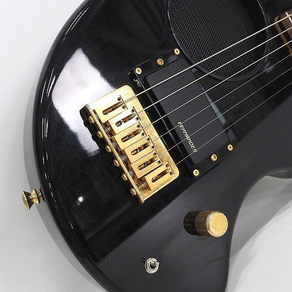 実際に弊社で買取させて頂いた★FERNANDES/フェルナンデス ZO-3C ぞうさん ゴールドパーツ アンプ内蔵ギター マッチングヘッド ソフトケース付 の画像 5枚目