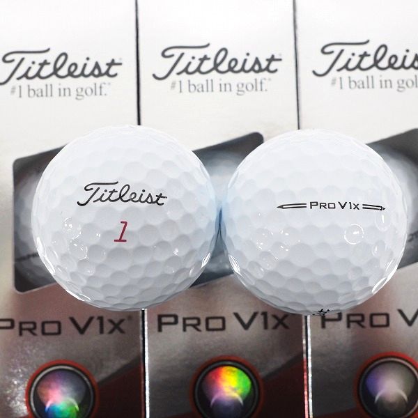 実際に弊社で買取させて頂いた【未使用】Titleist/タイトリスト PRO V1x ゴルフボール ホワイト 1ダースの画像 1枚目