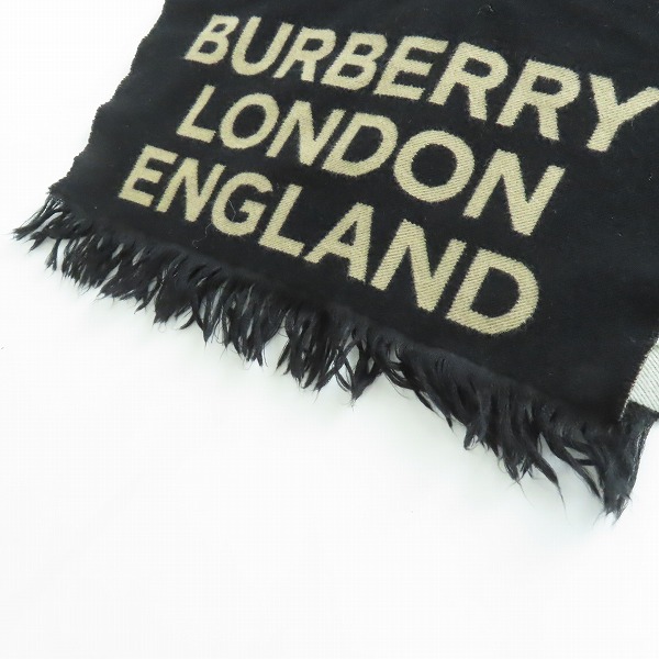 実際に弊社で買取させて頂いたBURBERRY/バーバリー LOVE エコウール フットボール マフラー 8037416の画像 6枚目