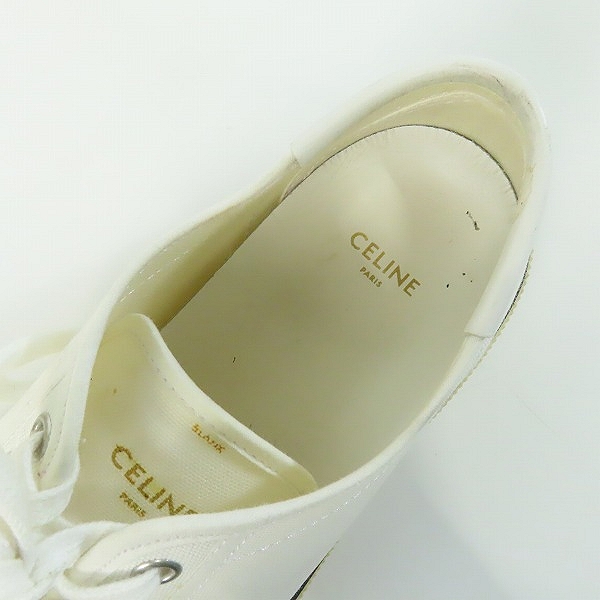 実際に弊社で買取させて頂いたCELINE/セリーヌ キャンバススニーカー VU0199/39の画像 4枚目