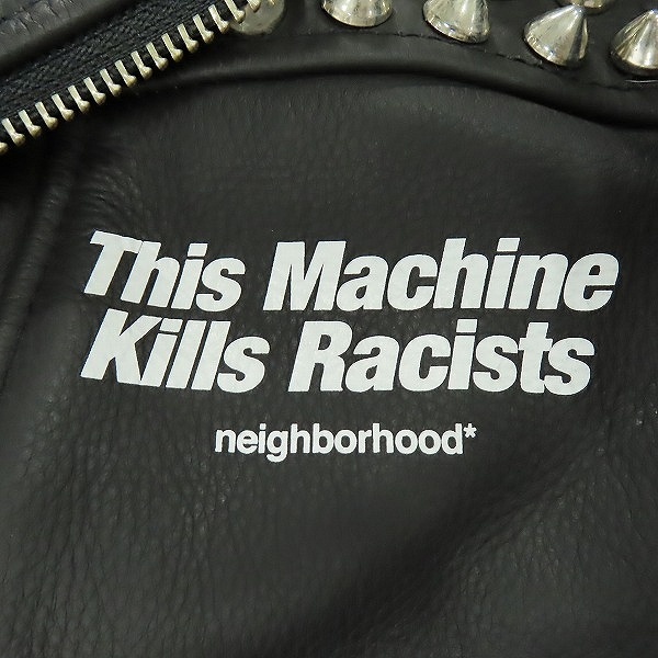 実際に弊社で買取させて頂いたNEIGHBORHOOD/ネイバーフッド 18AW CLAY RIDERS スタッズ レザー ライダース ジャケット 18SNZH-JKM07/Lの画像 5枚目