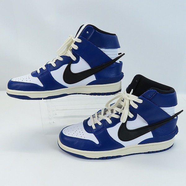 実際に弊社で買取させて頂いたNIKE×AMBUSH/ナイキ×アンブッシュ DUNK HIGH DEEP ROYAL/ダンク ハイ ディープ ロイヤル CU7544-400/27の画像 3枚目