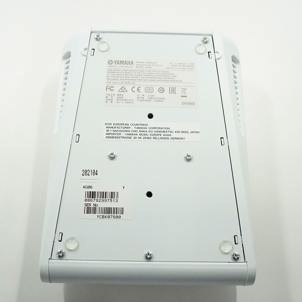 実際に弊社で買取させて頂いたYAMAHA/ヤマハ AG06 ウェブキャスティングミキサー アナログミキサー 通電確認済みの画像 2枚目