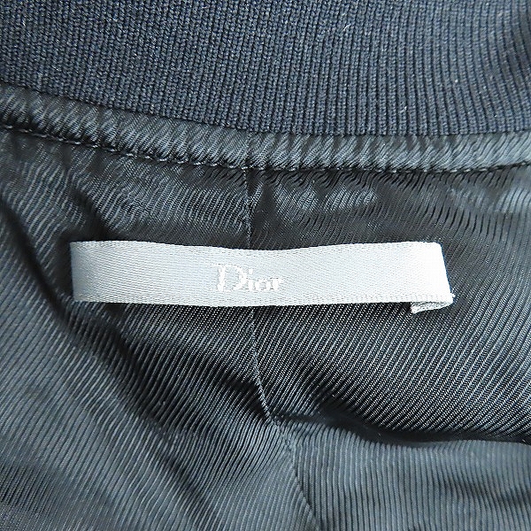 実際に弊社で買取させて頂いたDIOR HOMME/ディオール オム 18SS roses patches jacket/ローズ刺繍ナイロンボンバージャケット 733C454M3962/48の画像 3枚目