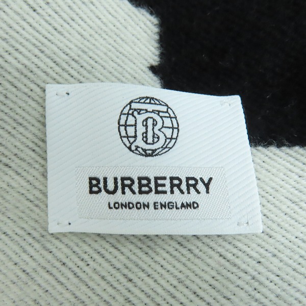 実際に弊社で買取させて頂いたBURBERRY/バーバリー LOVE エコウール フットボール マフラー 8037416の画像 3枚目