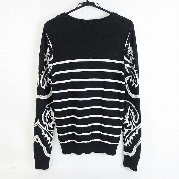 実際に弊社で買取させて頂いたBALMAN/バルマン ボーダー ニット ショルダーボタン/XSの画像 1枚目