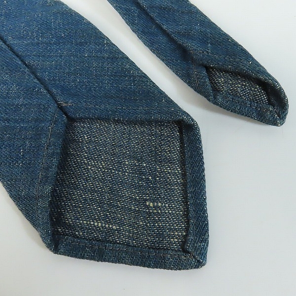 実際に弊社で買取させて頂いたBLUE BLUE/ブルーブルー ロゴワッペン ネクタイの画像 2枚目