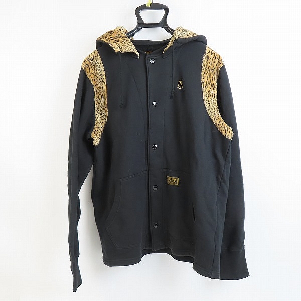 実際に弊社で買取させて頂いたNEIGHBORHOOD/ネイバーフッド レオパード切り替えフード付きブルゾンジャケット/102UNNH-CSM01/L