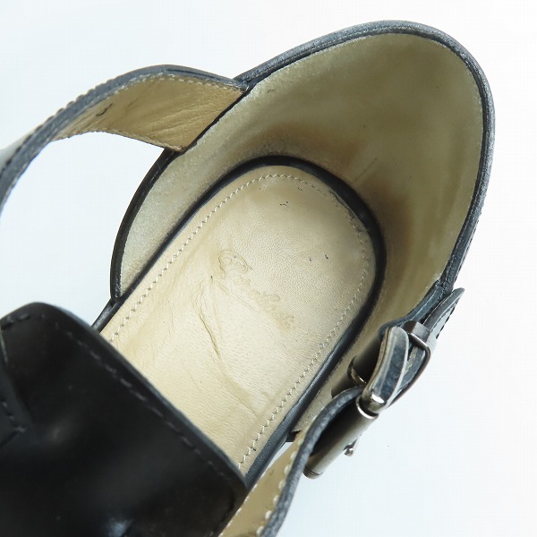 実際に弊社で買取させて頂いたPARABOOT/パラブーツ FERRET/フェレット レザー グルカサンダル ブラック /8の画像 4枚目