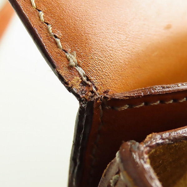 実際に弊社で買取させて頂いたCELINE/セリーヌ オールド ショルダーバッグ マカダム柄 ガンチーニ金具の画像 8枚目