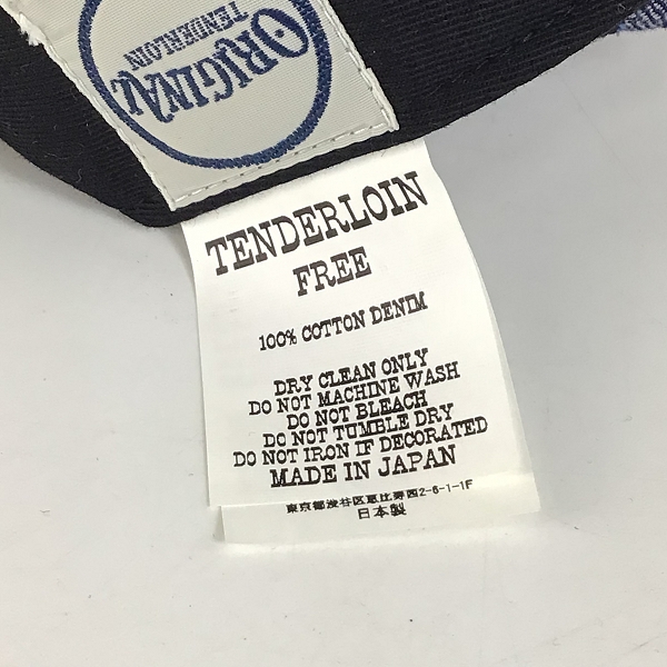 実際に弊社で買取させて頂いたTENDERLOIN/テンダーロイン BASEBALL CAP DENIM INDIGO/ベースボールキャップ デニム インディゴ/Fの画像 6枚目