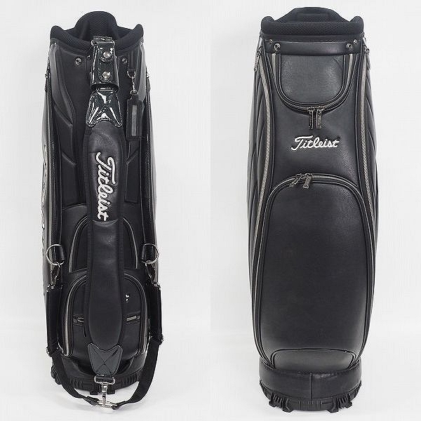 実際に弊社で買取させて頂いたTitleist/タイトリスト CB042 パフォーマンススポーツ 9.5型 8分割キャディバッグ ブラックの画像 2枚目