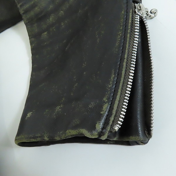 実際に弊社で買取させて頂いたUNDERCOVER/アンダーカバー 30th Anniversary Leather Sleeve Down Jacket ダウンジャケット UCZ9204/1の画像 4枚目