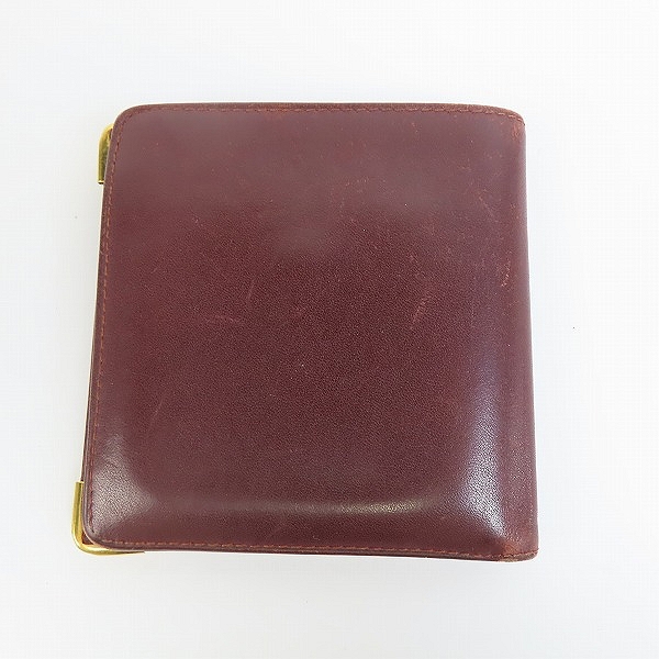 実際に弊社で買取させて頂いたCartier/カルティエ マストライン レザー 二つ折り 財布/ウォレットの画像 1枚目