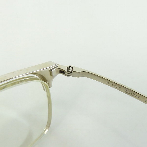 実際に弊社で買取させて頂いた999.9/フォーナインズ TITANIUM チタニウム メガネフレーム S-161Tの画像 5枚目