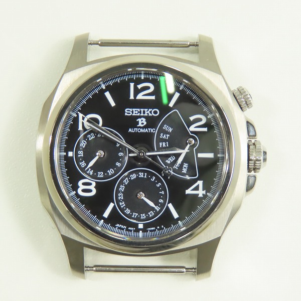 実際に弊社で買取させて頂いたSEIKO/セイコー BRIGHTZ/ブライツ レトログラード  琺瑯文字盤 自動巻き チタンケース シースルーバック  SAGN007の画像 1枚目