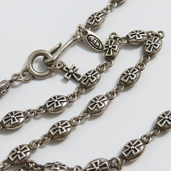 実際に弊社で買取させて頂いたJustin Davis/ジャスティンデイビス ヘビークロスチェーン ネックレス SNJ121 50cm