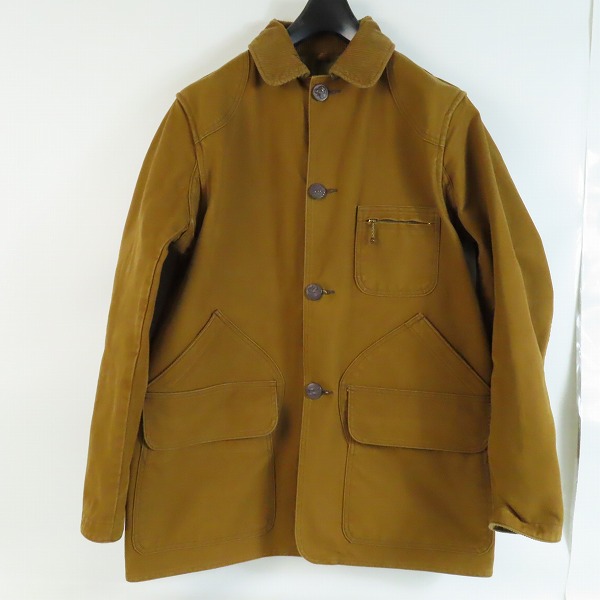 実際に弊社で買取させて頂いたSUGAR CANE/シュガーケーン BROWN CANVAS HUNTING JACKET/ジャケット SC13415 42