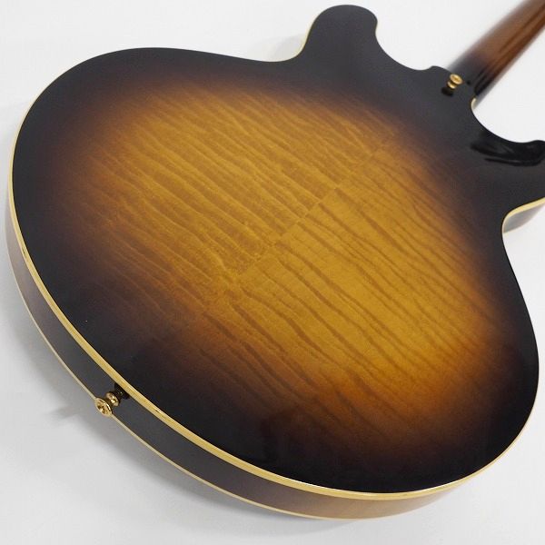 実際に弊社で買取させて頂いた★Stafford/スタッフォード FES-1200 BS セミアコ/エレキギター ハードケース付の画像 7枚目