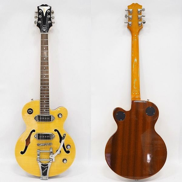 実際に弊社で買取させて頂いた★Epiphone/エピフォン  WILDKAT AN 2ND/ワイルドキャット セミアコ Bigsby搭載 エレキギター ハードケース付の画像 1枚目