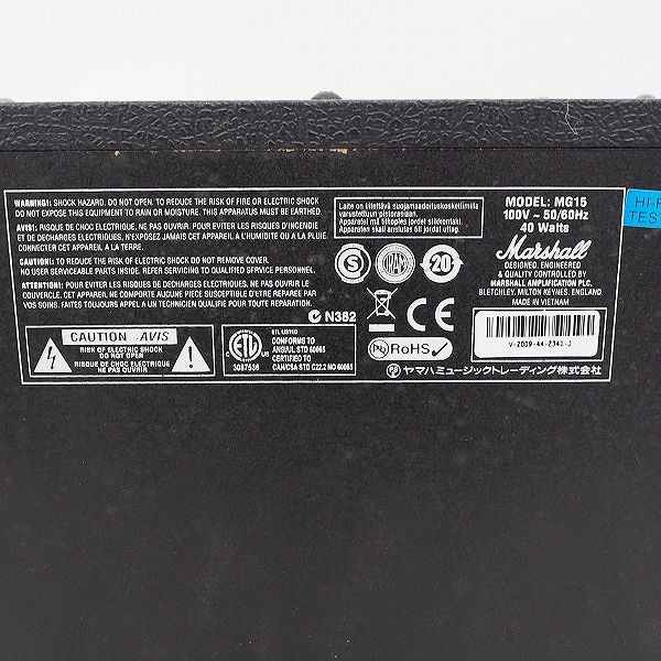 実際に弊社で買取させて頂いた【難有り】Marshall/マーシャル MG15 ギターアンプ コンボアンプの画像 5枚目