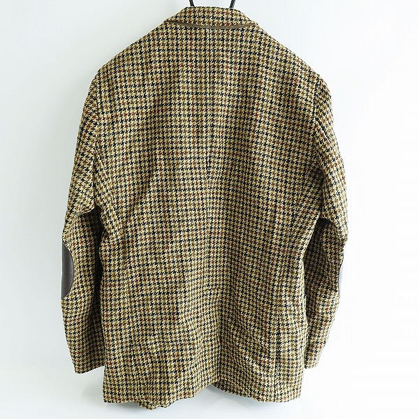 実際に弊社で買取させて頂いたBEAMS PLUS×Harris Tweed/ビームス プラス×ハリスツイード 千鳥格子柄 胡桃ボタンテーラードジャケット 38-16-0117-803/XLの画像 1枚目