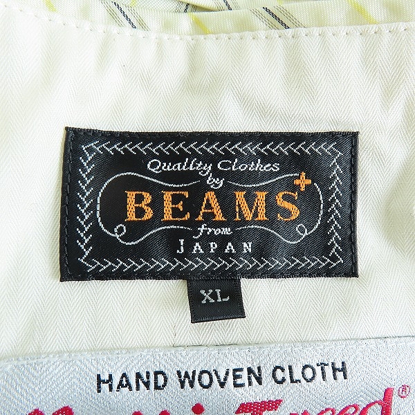 実際に弊社で買取させて頂いたBEAMS PLUS×Harris Tweed/ビームス プラス×ハリスツイード 千鳥格子柄 胡桃ボタンテーラードジャケット 38-16-0117-803/XLの画像 2枚目