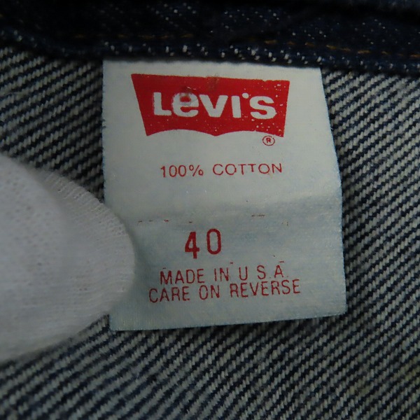 実際に弊社で買取させて頂いたLEVI'S×ROLLING STONES/リーバイス×ローリングストーンズ 90s USA製 UOODOO LOUNGE デニムジャケット 70506-0216 /40の画像 3枚目